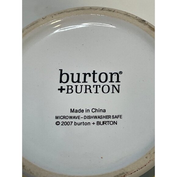 Burton Happy Birthday Big 40 ceramic coffee mug cup 3 1/2" 2007 yellow - Picture 7 of 9